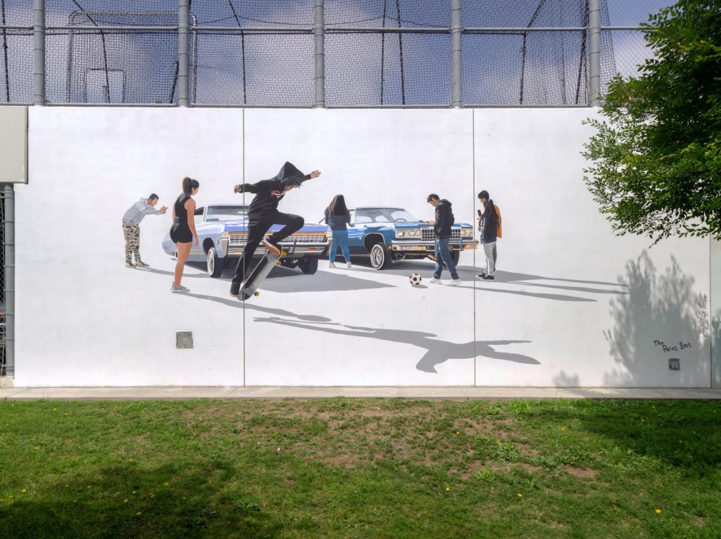 Art Around the Way: The Dr. Maya Angelou High School Mural Festival 40 Perez Bros photo by @staticmedium 1