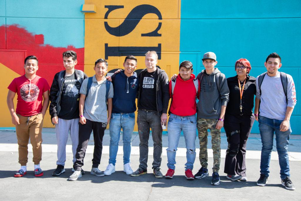 Art Around the Way: The Dr. Maya Angelou High School Mural Festival 46 Shepard with Students Kelly Fogel 4399