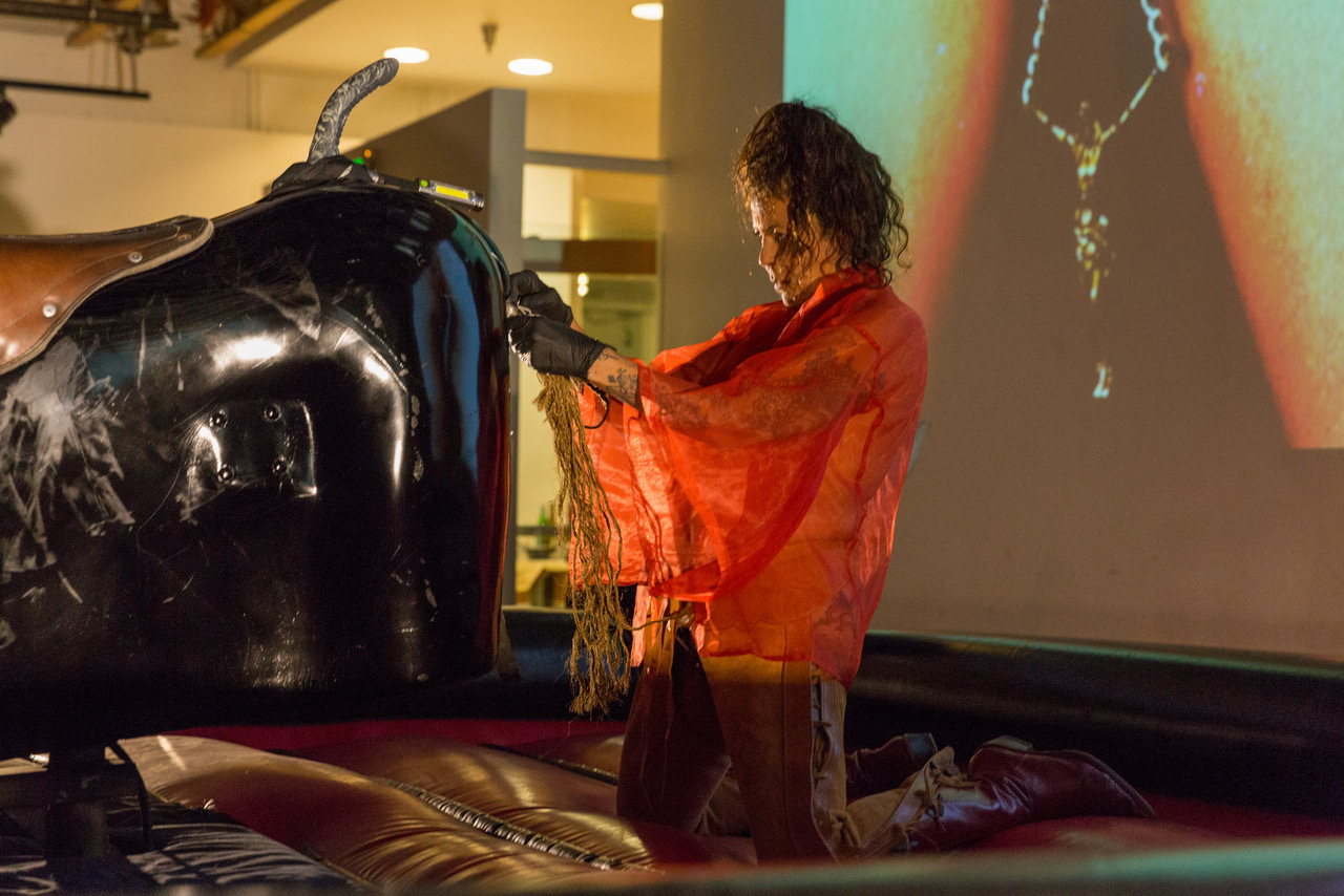 Best of L.A. Arts: How the Armory Center Evolved From Military Installation to Arts Institution 40 katia tirado parody paradise 2018 performance photo part of pacific standard time la la photo by ian byers gamber courtesy of armory center for the arts 775259