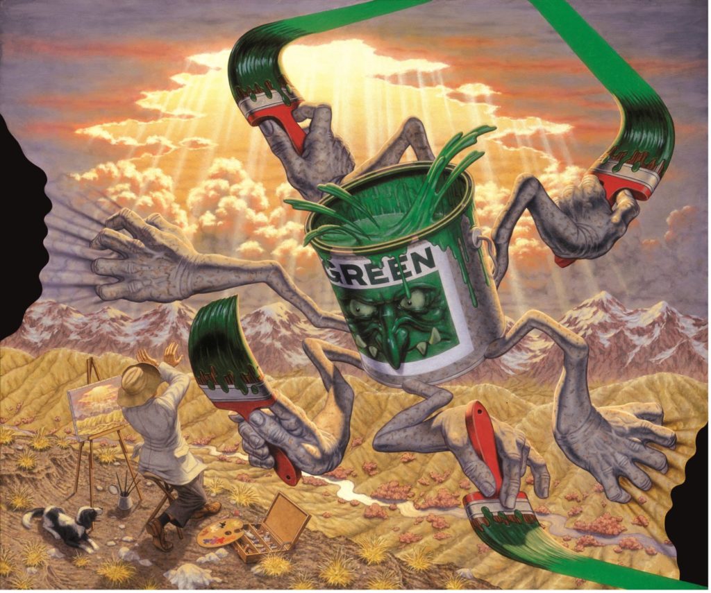 robert williams the fear of green 2001 oil on canvas gift of ed and danna ruscha 902988