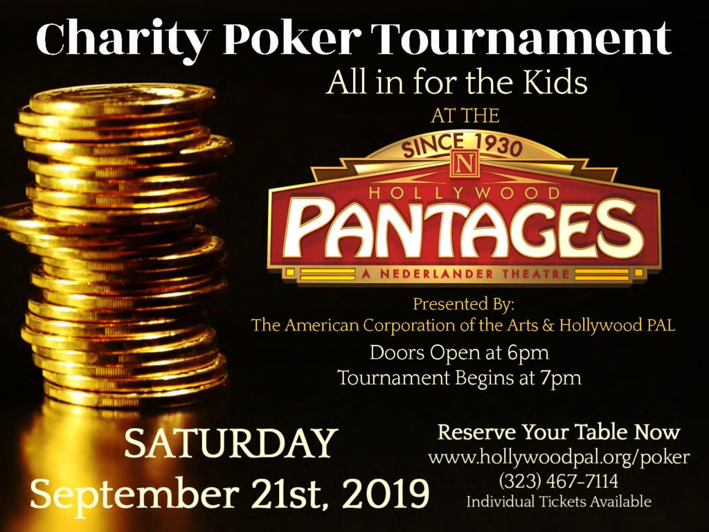 Poker at the Pantages | All in for the Kids Charity Poker Tournament