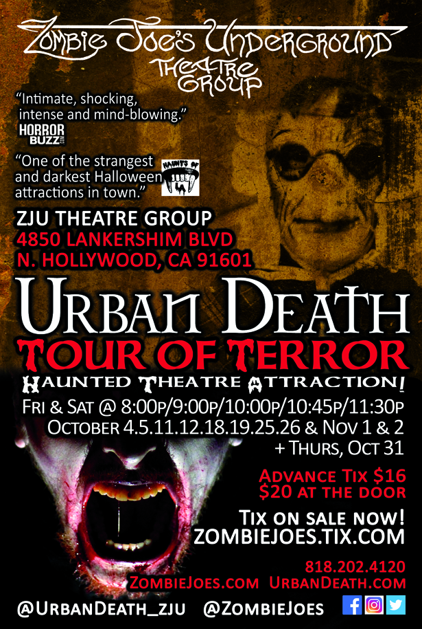 URBAN DEATH TOUR OF TERROR:  Haunted Theatre Attraction!