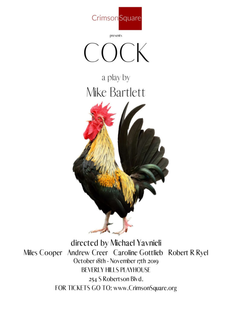 COCK the play by Mike Bartlett