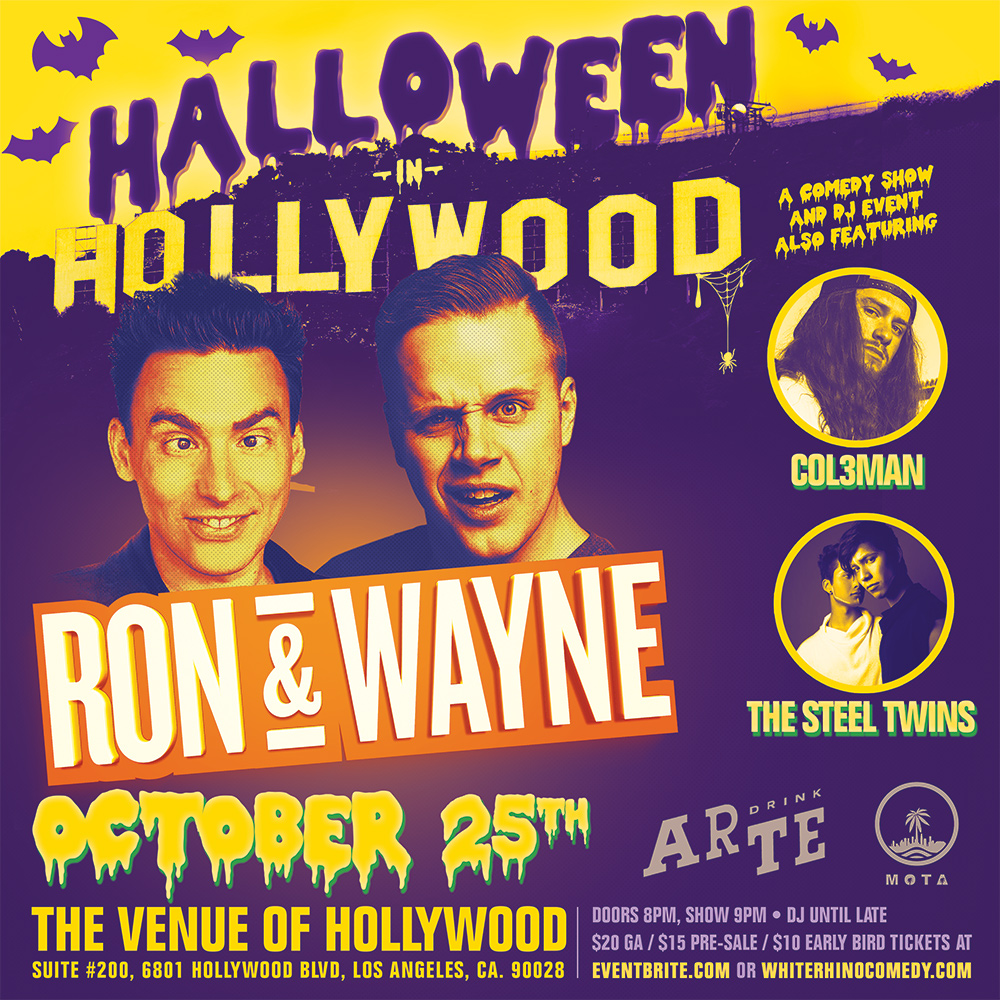 Halloween in Hollywood: Comedy & DJ’s