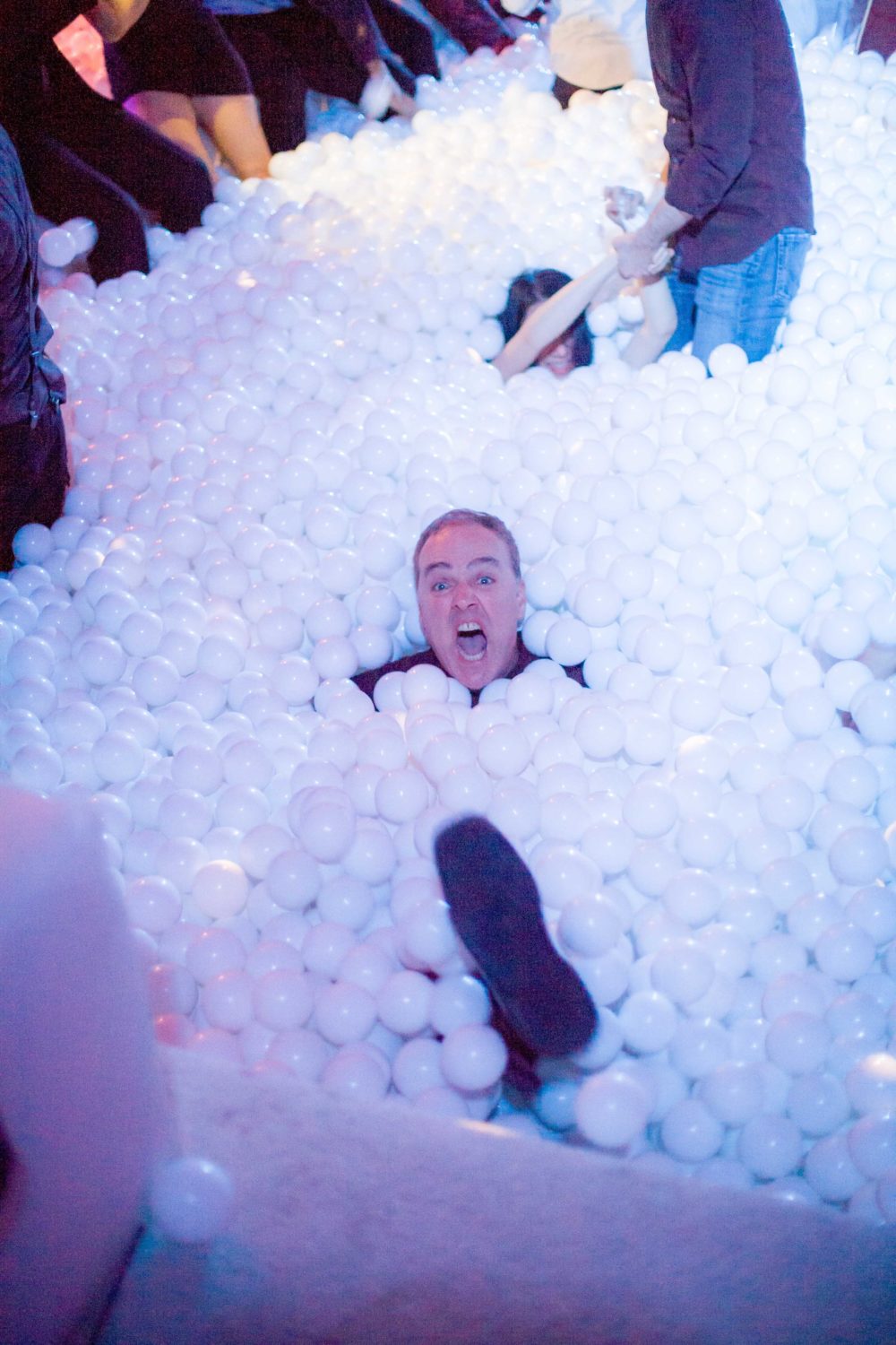 adrian fighting space balls in the spacex ball pit 591299