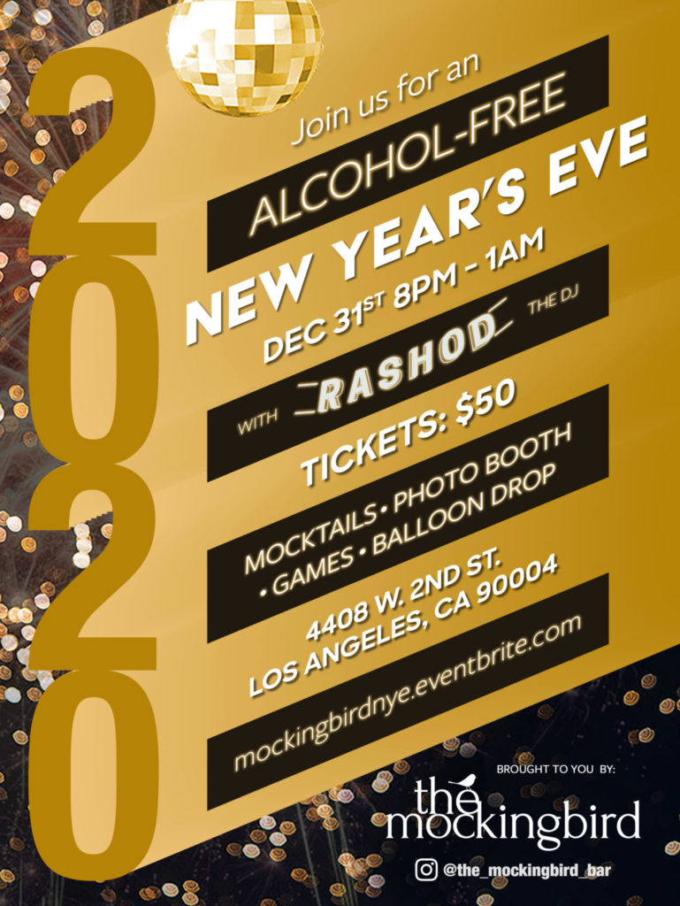 The Mockingbird Sober New Year’s Eve Bash 2020