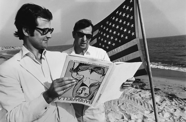 hopper terry southern and robert fraser on beach in malibu 1965 632048