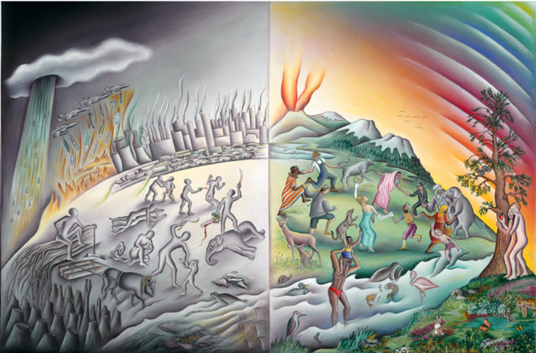 Earth Mamas: Judy Chicago, Swoon and Jane Fonda Want to See Your Big Ideas 38 judy chicago its always darkest before the dawn 2000 327982
