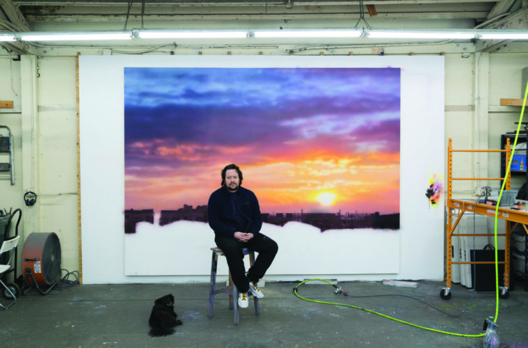 Sayre Gomez’s Realist Canvases Bring the L.A. Cityscape Into Sharp Focus 38 sayre gomez in the studio photography by steven perilloux 755587