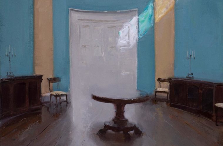 Kenny Harris: <I>Ireland</i> 38 Kenny Harris Study for Lissadell House oil on panel 9 x 12 inches