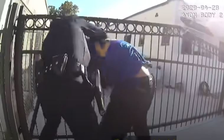 LAPD Officer Charged With Felony Assault after Altercation In Boyle Heights 38 lapd bodycam screenshot