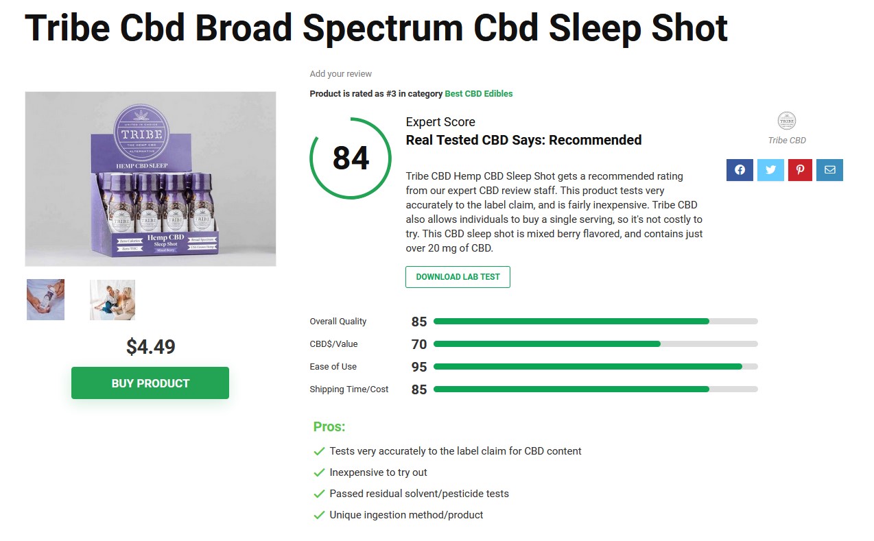 Broad Specturm CBD Sleep Shot