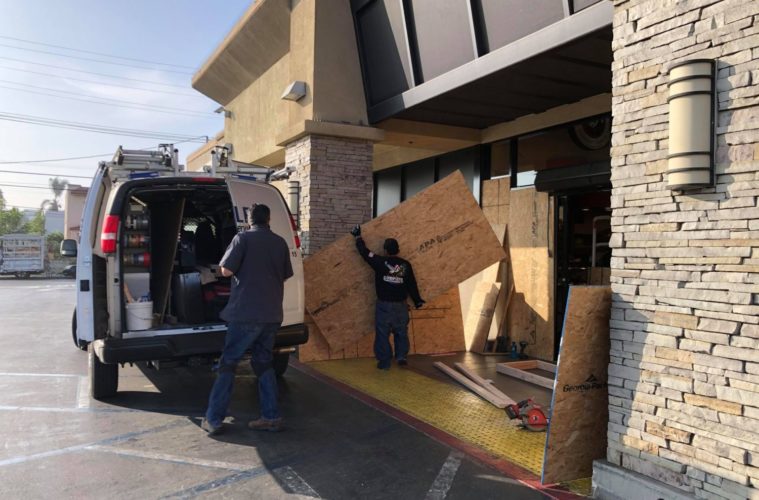 Pavillions on Melrose boarded