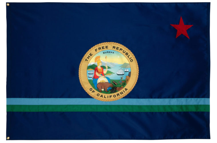 The Official Flag of the Free Republic of California Cole Sternberg 2020 New Horizontal copy
