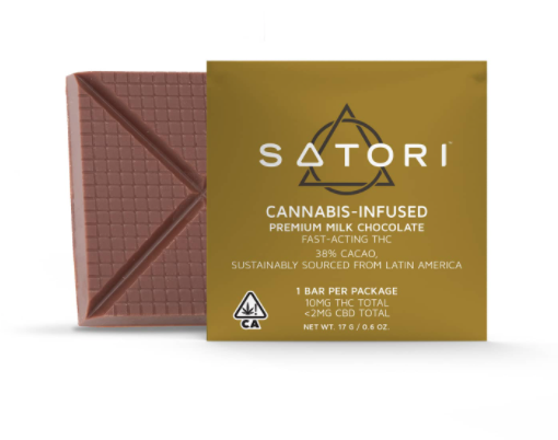 Satori Milk Chocolate Bars w 10mg of THC