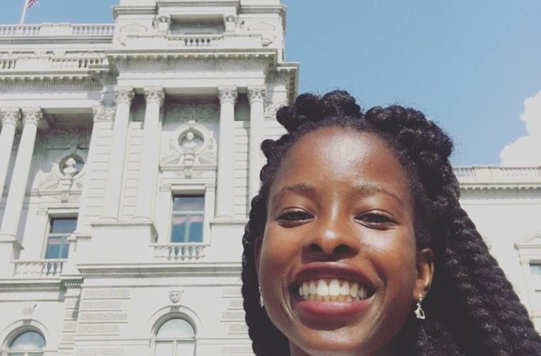 L.A.'s Amanda Gorman was the 'WriteGirl' to Commemorate the Inauguration (Poem Transcript) 38 Amanda Gorman front of LOC 2017