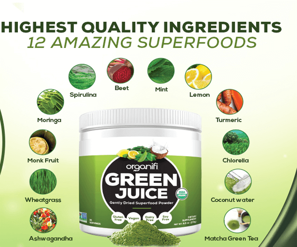 organifi green juice ingredients