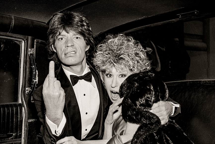 fahey greg gorman Mick Jagger and Bette Midler New York City 1983