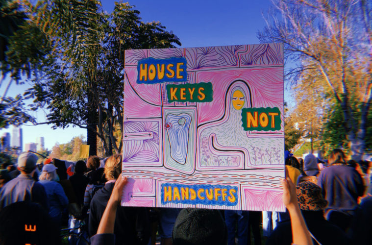 homeless protest echo park 3