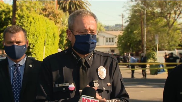 Off-Duty LAPD Officer Involved In Shoot-out At Sherman Oaks Apartment 38 chief michel moore