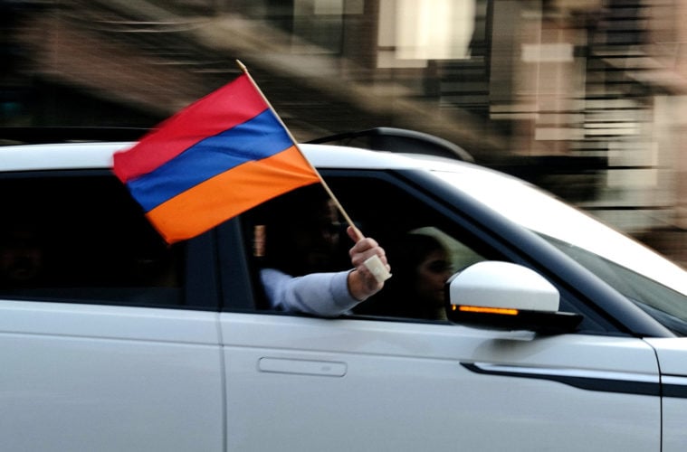 jeffrey grospe armenian flag unsplash