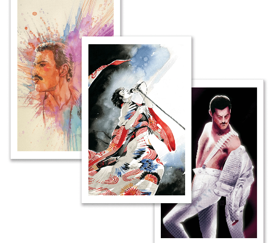 Freddie Mercury PRINT ARTISTS David Mack Sarah Jones Kyla Smith