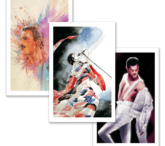 Freddie Mercury Gets the Superhero Treatment 38 Freddie Mercury PRINT ARTISTS David Mack Sarah Jones Kyla Smith