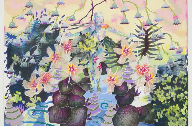 Sarah Ann Weber There is no joy but calm 2021 Colored pencil on Arches 22 x 30 inches