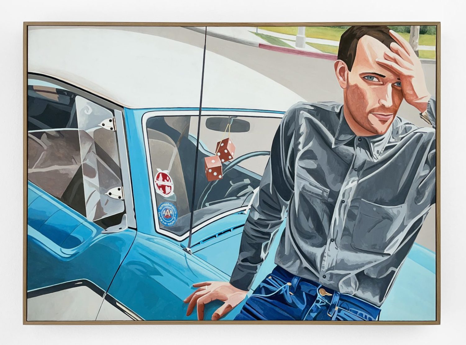 Nick Taggart Jules 1980 Acrylic on board mounted on panel 20.5 x 28.5 inches Courtesy of Odd Ark LA