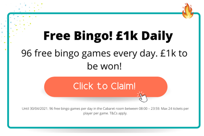 bingo free sign up bonus