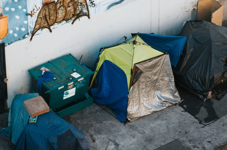 Garcetti Signs Ordinance That Bans Homeless Encampments In Several Public Areas 38 nathan dumlao homeless tent unsplash