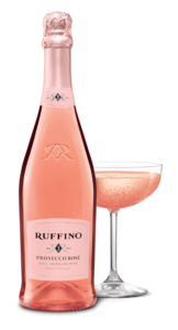 High Res PNG Ruffino Prosecco Rose D.O.C. 750ml Bottle Shot Coupe White Background