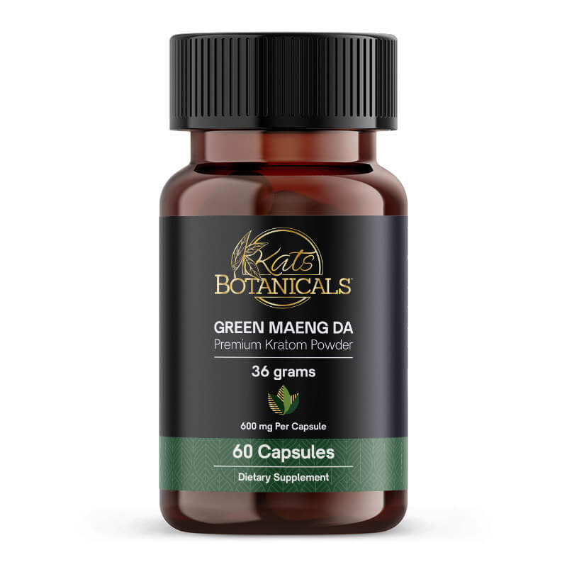 green maeng da Kats 60ct kratom capsules