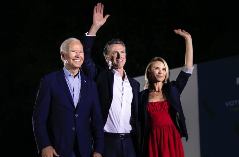 Joe Biden Joins Gov. Gavin Newsom in Last Campaign Stop Before Recall Election 38 newsom biden rally long beach twitter