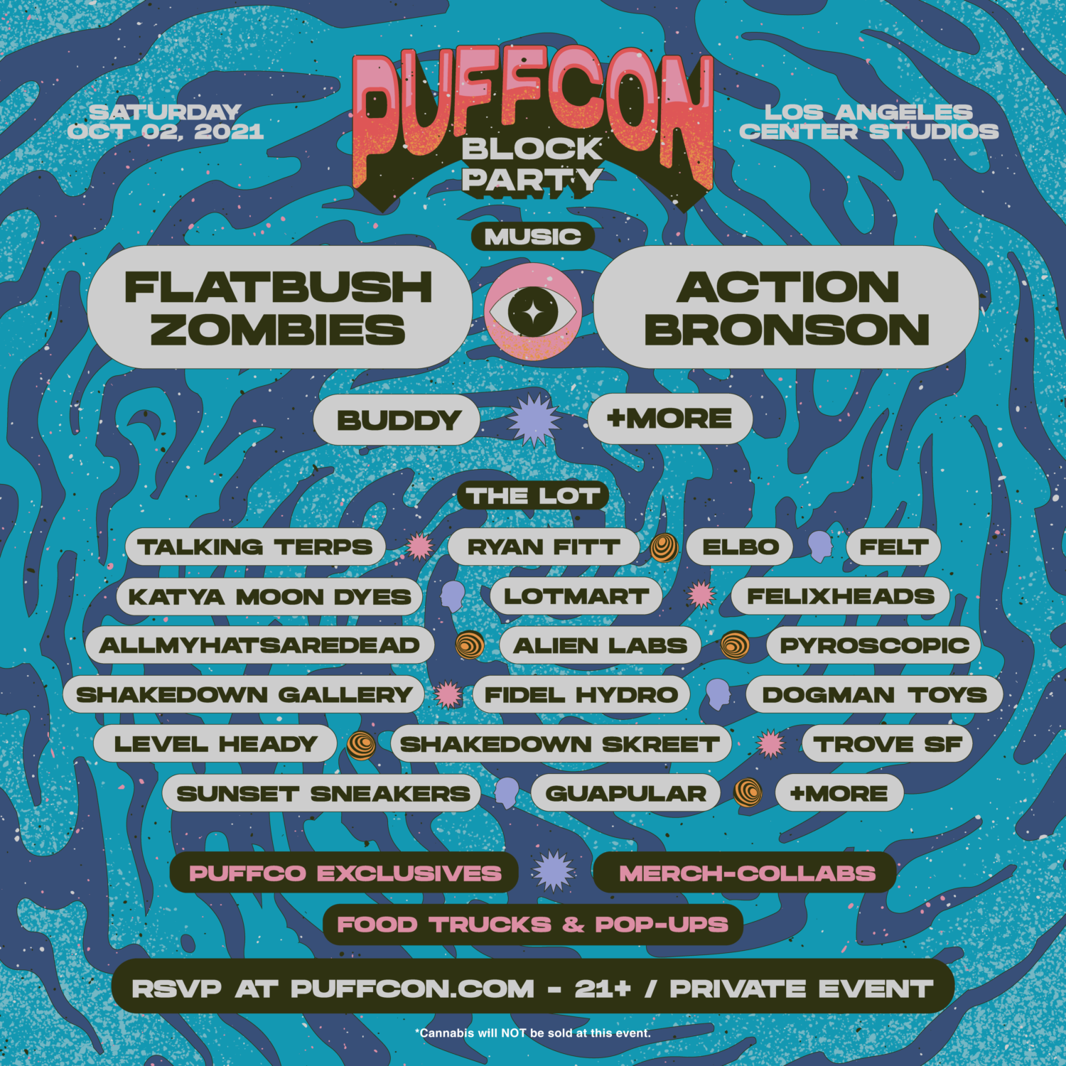 puffcon block party 2021 lineup