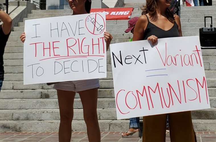 Anti-Vaccine Protesters Return To City Hall To Rally Against Mandates 38 20210814 140437