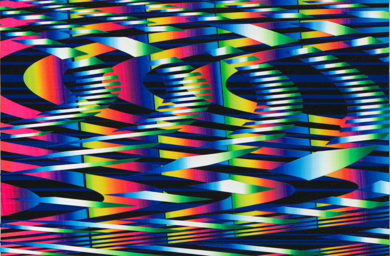 Counterprogramming: Arts Calendar February 10-16 38 Kleefeld Linda Besemer Bugaboo 2021. Acrylic on canvas over panel 15 x 18 inches.©Linda Besemer. Photograph by Brica Wilcox. Courtesy of the artist and Vielmetter Los Angeles Projects