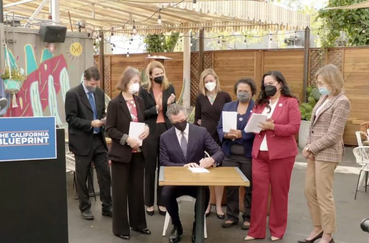 Newsom paid leave bill YouTube