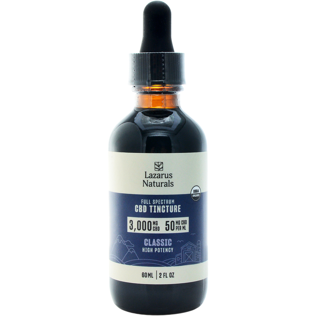 Lazarus Naturals High Potency Full Spectrum CBD Tincture 3000mg 60ml