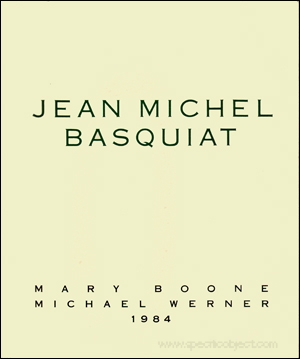 A Storied Collection of Books on African American Art Lands at the Getty 41 Jean-Michel Basquiat exhibition catalog from Mary Boone Gallery, New York in 1984