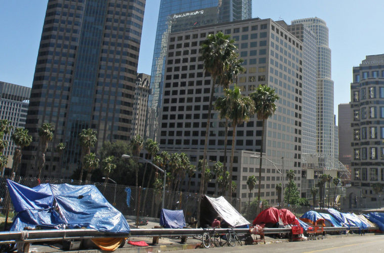 Deaths Among Homeless Rise By 56% In Los Angeles County 38 flickr homeless tent