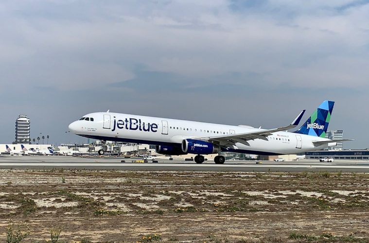 jet blue airplane lax