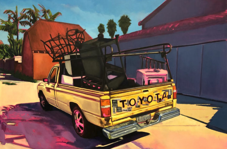 Intuitive: Arts Calendar May 5-11 38 Hely Omar Gonzalez Mucho Trabajo Poquito Dinero 2021 oil and acrylic on canvas 48 x 60 in 152.4 x 121.9 cm praz