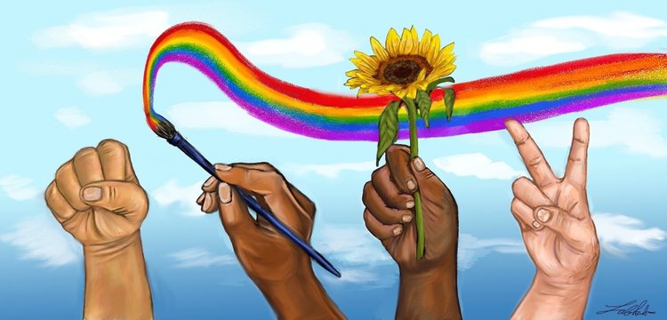 WeHo Pride Our Pride mural by LaToya Peoples
