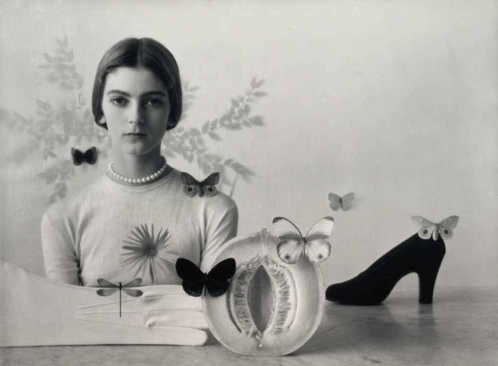 Pace Gallery Irving Penn Girl with Fruit Shoe and Butterflies 1946 © Condé Nast