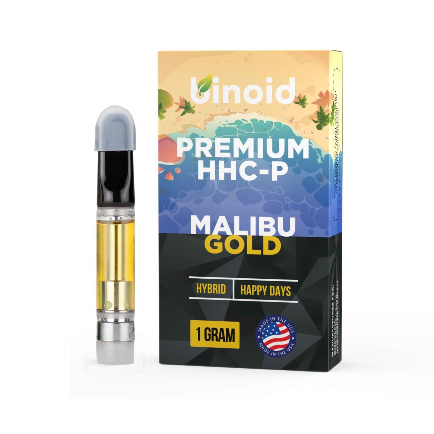 HHCP Vapes Malibu Gold For Sale Near Me Online Benefits Effects Anxiety Sleep Insomnia Pain Sativa Indica Hybrid