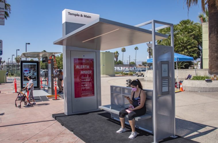Los Angeles Plans To Add 3,000 Bus Shelters With Amenities 38 bus shelter streets la