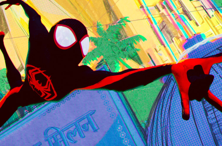 Sony Animation at DCon SPIDER MAN ACROSS THE SPIDER VERSE 2023 Film frame featuring Miles Morales credit Sony Pictures Animation