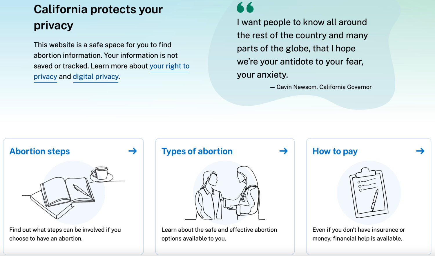 abortion.ca .gov screenshot 2