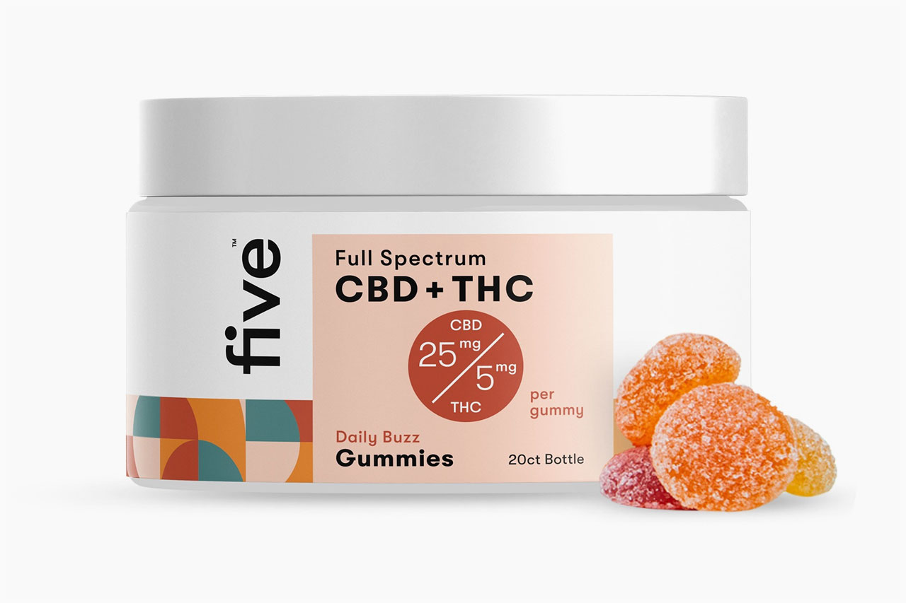 Five CBD THC Gummies